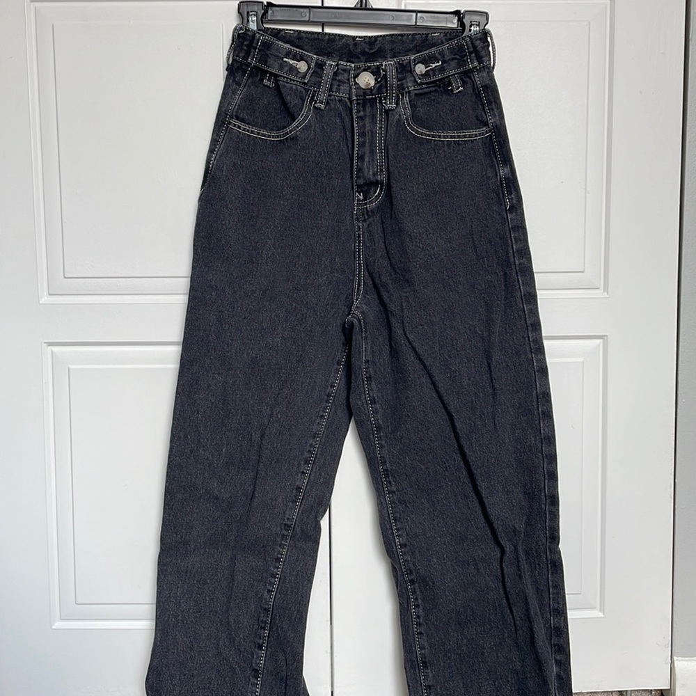 Yesstyle Wide Leg Black Jeans